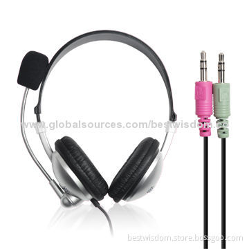 Earphones and Headphones with 2 x 3.5mm Stereo Plug and 2.0m Cord Length